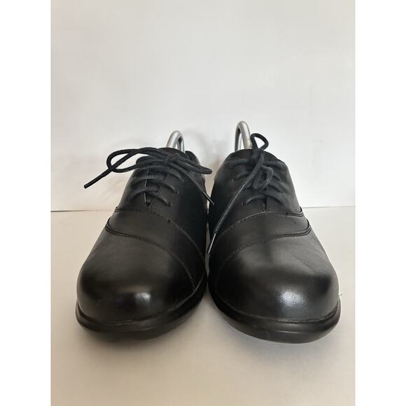 Wmns Vionic Sz 10.5B Arovan Francesca Black Leather Lace Up Oxford Career Shoe - Picture 5 of 7